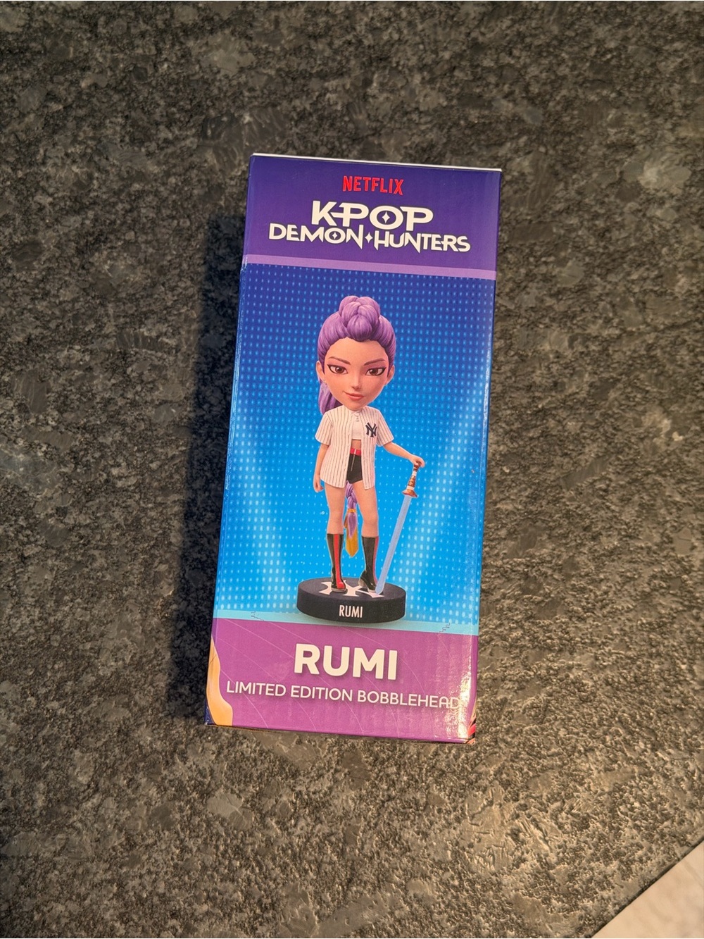 Netflix KPOP Demon Hunters Rumi Bobblehead Purple Blue